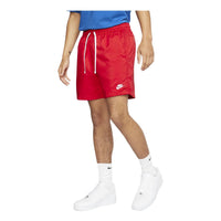 Nike Retro Woven Short Small Logo Drawstring Sports Shorts Red AR2382-657