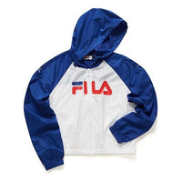 (WMNS) FILA FUSION hooded Loose Woven Tops Blue T11W022502F-BU