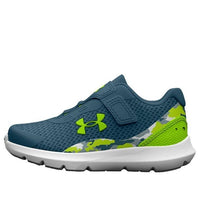 (TD) حذاء Under Armour Surge 3 مطبوع عليه "تمويه أزرق ثابت" 3026691-400