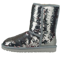 (WMNS) UGG Classic Short Sequin 'Silver' 1094982-SLVR