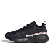 (GS) adidas ZX 2K J 'Wordmark Heel Stripe - Black' FX5226