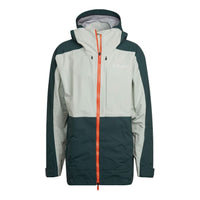 جاكيت ثلجي adidas Terrex Post-Consumer "أبيض وأخضر" HC7727