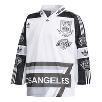 adidas BL LA JERSEY بأكمام طويلة للرجال أسود/أبيض FM1558