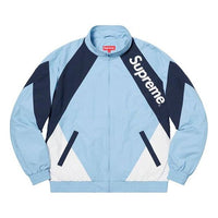 جاكيت رياضي Supreme SS20 Week 1 ذو ألواح بلون متباين وخياطة رياضية للجنسين باللون الأزرق SUP-SS20-076