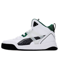حذاء رياضي PUMA للجنسين من Backcourt Mid Cyber ​​Week باللون الأبيض/الأخضر 381129-03