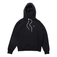 Men's Nike Logo Embroidered Solid Color Fleece Lined Black DA0316-010