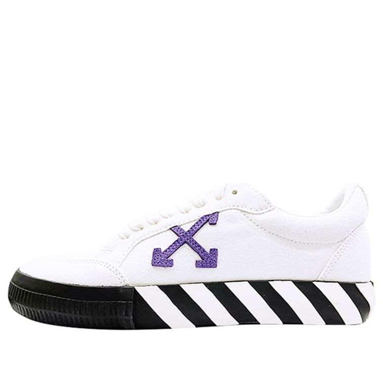 حذاء رياضي منخفض من Off-White Vulc "White Purple" OMIA085R21FAB0010137