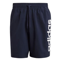 Men's adidas SS22 Solid Color Logo Printing Shorts Navy Blue GK9608
