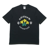 تيشيرت adidas originals ADV GRAPHIC TEE مطبوع بأكمام قصيرة أسود GD5608