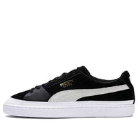 حذاء تزلج من جلد الغزال PUMA "أسود/أبيض" 369241-01