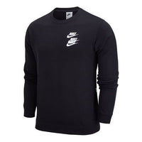 Nike Unisex Nike Sportswear Logo Printing Round-neck Sweatshirt Black DV7381-010