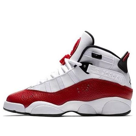 (GS) Air Jordan 6 Rings 'White Red' 323419-120