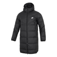 Nike Hooded Puffer Long Coat Asia Sizing 'Black' DV1134-010