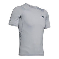 Men's Under Armour RUSH HeatGear Short Sleeve Gray 1353449-011