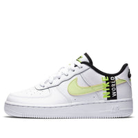 (GS) Nike Air Force 1 LV8 1 'Worldwide Pack - White Barely Volt' CN8536-100