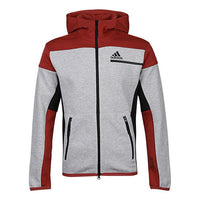 جاكيت adidas Zne Fz Sports Colorblock Hooded Jacket رمادي فاتح GM6536