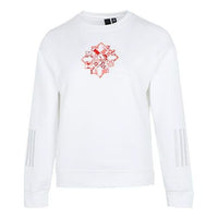 (WMNS) adidas Cny Sweat limited Funny Pattern Sports Round Neck Hoodie White HC2806