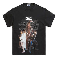 تي شيرت كلاسيكي عتيق من KITH x STAR WARS باللون الأسود KHM030205-001