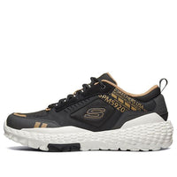 حذاء رياضي Skechers Monster منخفض الرقبة أسود/ذهبي 51715-BLK
