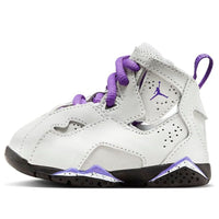 (TD) Air Jordan True Flight 'Base Grey Purple Venom' 343797-052