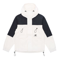New Balance Men's New Balance Multiple Pockets Casual Sports Breathable Woven Jacket White AMJ13376-IV