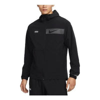 جاكيت Nike Unlimited Repel متعدد الاستخدامات بغطاء رأس وغطاء رأس "أسود" FB8559-010