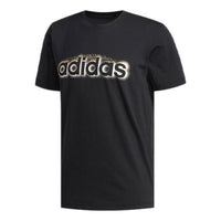 تيشيرت adidas Sports Training برقبة دائرية ورسومات معدنية سوداء "أسود" EI4607