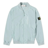 سترة بومبر من القطن المائل من STONE ISLAND Cupro باللون الأزرق السماوي 781542629-V0041