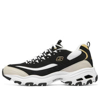 حذاء رياضي Skechers D'lites "أسود بيج أبيض" 894268-BKGD