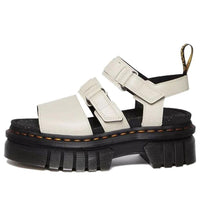 Dr. Martens Ricki Nappa Lux Leather 3-Strap Platform Sandals 'White' 30572055