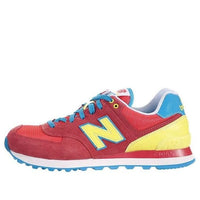 (WMNS) حذاء رياضي New Balance 574 Series Carnival Pack منخفض الارتفاع باللون الأحمر WL574BFW