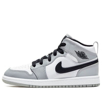 (PS) حذاء Air Jordan 1 متوسط ​​"رمادي دخاني فاتح" 640734-092