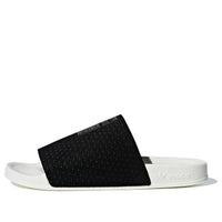 (WMNS) adidas originals Adilette Luxe 'Black White' CG6554
