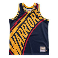 قميص Mitchell &amp; Ness Big Face "Golden State Warriors" MSTKBW19068-GSWNAVY