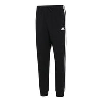 بنطال رياضي رجالي adidas 3s Ft Tc Pt صغير محبوك باللون الأسود HN3554