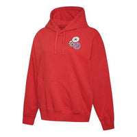 (WMNS) Converse Logo Printing Hooded Drawstring Red 10020737-A02