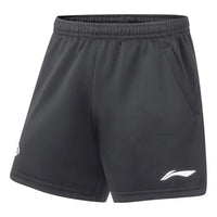 شورت تدريب تنس الريشة بشعار Li-Ning "أسود" AAPT059-1