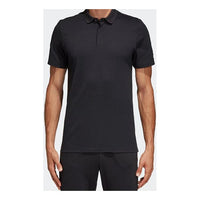 adidas Mh Plain Casual Sports Short Sleeve Polo Shirt Black DT9911