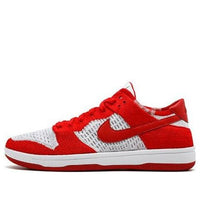 حذاء Nike Dunk Low Flyknit "أحمر جامعي" 917746-600