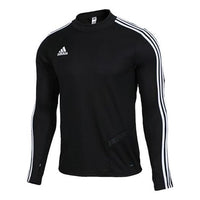 adidas neo Side Stripe Sports Round Neck Pullover Asia Edition Black DJ2592