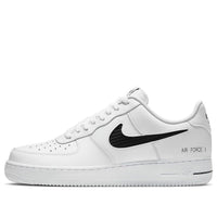 Nike Air Force 1 '07 LV8 'Cut Out Swoosh - أبيض وأسود' CZ7377-100