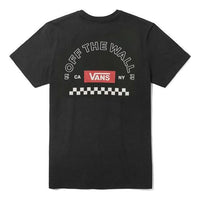Men's Vans Alphabet Logo Casual Sports Short Sleeve Black VN0A48ATBLK