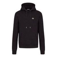 Men's DIOR x KAWS Crossover Bee Embroidered Solid Color Black 933J600B0531-982