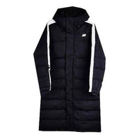 New Balance Casual Long Down Parka 'Black White' NP846051-BK