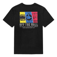 Vans Alphabet Printing Short Sleeve Couple Style Black VN0A4RBABLK