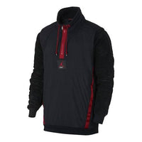 Air Jordan Sports Pullover Fleece Lined Jacket Black AH6256-010