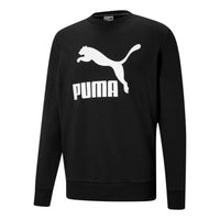 سترة PUMA Classics Logo Crew TR "أسود وأبيض" 531366-01