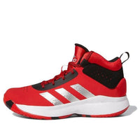 (GS) حذاء adidas Cross 'Em Up 5 J Wide 'Vivid Red Silver Metallic' GX4791