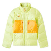Nike ACG Down Fill Jacket Zipper Stand Collar Down Jacket Yellow CD7660-335