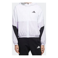 (WMNS) adidas Wb Color Hooded Zipper Tatting Jacket White FM9322